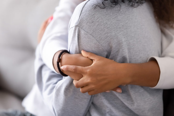 Hugging hands